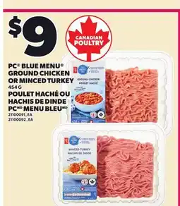 Independent City Market PC BLUE MENU GROUND CHICKEN OR MINCED TURKEY offer