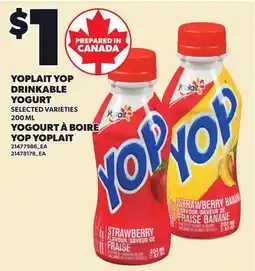 Independent City Market YOPLAIT YOP DRINKABLE YOGURT offer