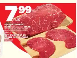 Independent City Market SIRLOIN TIP OVEN ROAST OR FAMILY SIZE STEAK offer