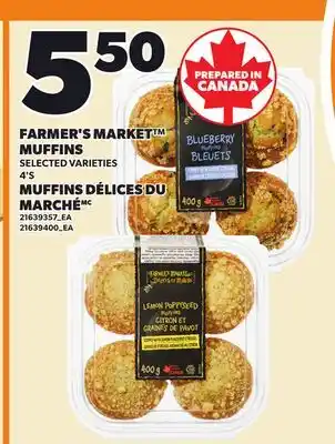 Independent City Market FARMER'S MARKET MUFFINS, 4'S offer