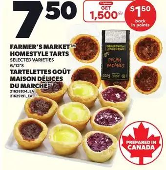 Independent City Market FARMER'S MARKET HOMESTYLE TARTS, 6/12'S offer
