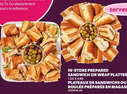 Independent City Market PREPARED SANDWICH OR WRAP PLATTERS offer