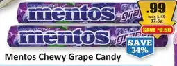 Starsky Mentos Chewy Grape Candy offer
