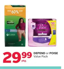 Rexall DEPEND or POISE Value Pack offer