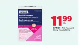 Rexall OPTION+ Anti-Nauseant 50mg Tablets 100's offer