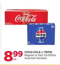 Rexall COCA-COLA or PEPSI Regular or Diet offer