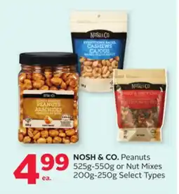 Rexall NOSH & CO. Peanuts 525g-550g or Nut Mixes 200g-250g offer