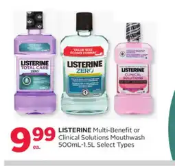 Rexall Multi-Benefit or Clinical Solutions Mouthwash offer