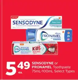 Rexall SENSODYNE or PRONAMEL Toothpaste offer