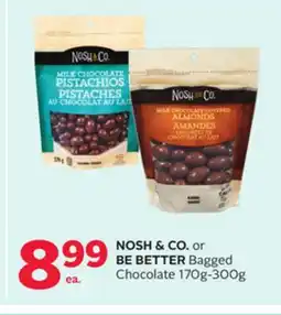 Rexall NOSH & CO. or BE BETTER Bagged Chocolate offer