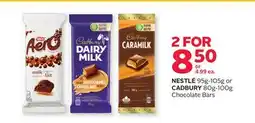 Rexall NESTLÉ 95g-105g or CADBURY 80g-100g Chocolate Bars offer