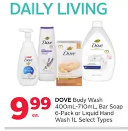 Rexall Body Wash 400mL-710mL, Bar Soap 6-Pack or Liquid Hand Wash 1L offer