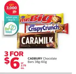 Rexall CADBURY Chocolate Bars offer