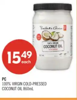 Shoppers Drug Mart PC 100% VIRGIN COLD-PRESSED COCONUT OIL offer