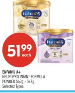 Shoppers Drug Mart ENFAMIL A+ NEUROPRO INFANT FORMULA POWDER offer