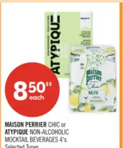 Shoppers Drug Mart MAISON PERRIER CHIC or ATYPIQUE NON-ALCOHOLIC MOCKTAIL BEVERAGES offer