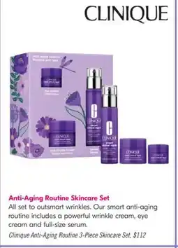 Shoppers Drug Mart Clinique Anti-Aging Routine 3-Piece Skincare Set offer