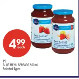 Shoppers Drug Mart PC BLUE MENU SPREADS offer