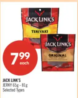 Shoppers Drug Mart JACK LINK'S JERKY offer