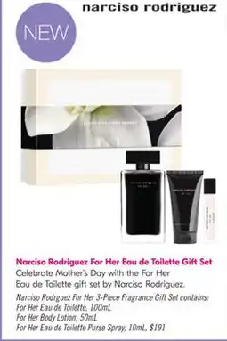 Shoppers Drug Mart Narciso Rodriguez For Her Eau de Toilette Gift Set offer