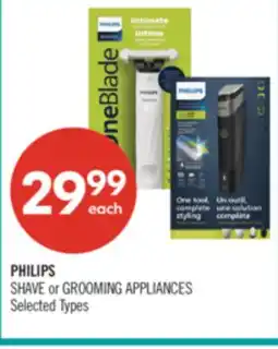 Shoppers Drug Mart PHILIPS SHAVE or GROOMING APPLIANCES offer