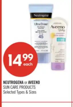 Shoppers Drug Mart NEUTROGENA or AVEENO SUN CARE PRODUCTS offer