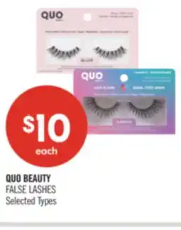 Shoppers Drug Mart QUO BEAUTY FALSE LASHES offer