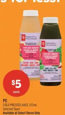 Shoppers Drug Mart PC COLD PRESSED JUICE offer