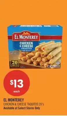 Shoppers Drug Mart EL MONTEREY CHICKEN & CHEESE TAQUITOS offer