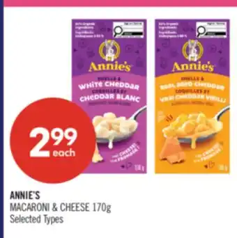 Shoppers Drug Mart ANNIE'S MACARONI & CHEESE offer