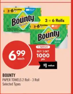 Shoppers Drug Mart BOUNTY PAPER TOWELS offer