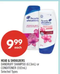 Shoppers Drug Mart HEAD & SHOULDERS DANDRUFF SHAMPOO (613mL) or CONDITONER (592mL) offer