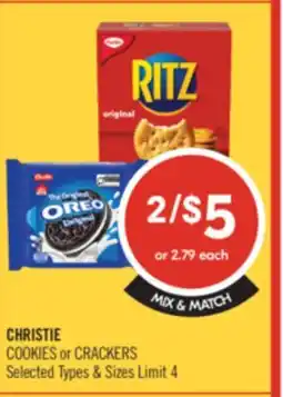 Shoppers Drug Mart CHRISTIE COOKIES or CRACKERS offer