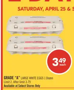 Shoppers Drug Mart GRADE A LARGE WHITE EGGS 1 Dozen offer