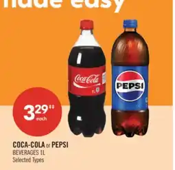 Shoppers Drug Mart COCA-COLA or PEPSI BEVERAGES offer