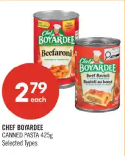 Shoppers Drug Mart CHEF BOYARDEE CANNED PASTA offer