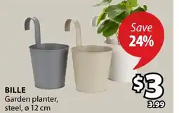 JYSK BILLE Garden planter, steel offer