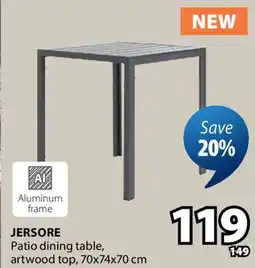 JYSK JERSORE Patio dining table offer