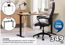 JYSK SVANEKE Power height adjustable desk offer