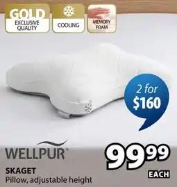 JYSK SKAGET Pillow, adjustable height offer