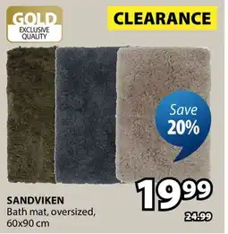 JYSK SANDVIKEN Bath mat, oversized offer