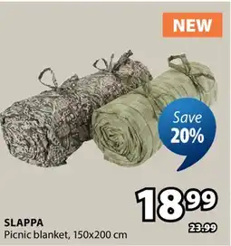JYSK SLAPPA Picnic blanket offer