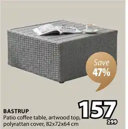JYSK BASTRUP Patio coffee table offer