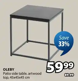 JYSK OLEBY Patio side table offer