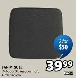 JYSK SAN MIGUEL Outdoor XL seat cushion offer