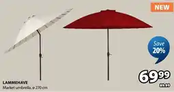 JYSK LAMMEHAVE Market umbrella offer