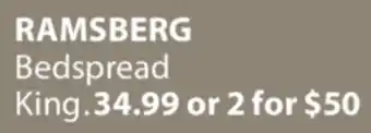 JYSK RAMSBERG Bedspread offer