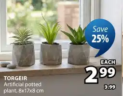 JYSK TORGEIR Artificial potted plant offer