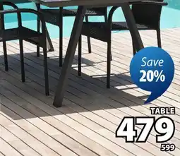 JYSK FAUSING Patio dining tabwood table, art offer