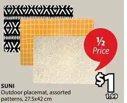 JYSK SUNI Outdoor placemat offer